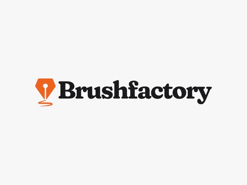 The Brushfactory logo lockup